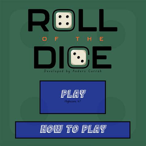 Roll Of The Dice By Anders Currah