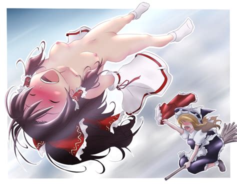 Hakurei Reimu And Kirisame Marisa Touhou Drawn By Ao Usagi Danbooru