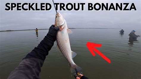 Texas Speckled Trout Bonanza Before A Major Storm - YouTube