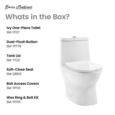 Ivy One Piece Toilet 10 Rough In 1116 Gpf Swiss Madison Well