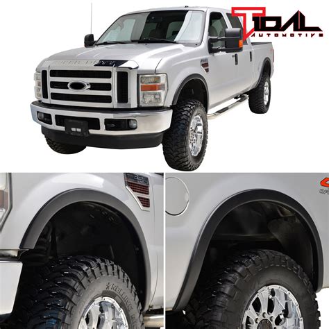 Tidal Fender Flares 4pcs Textured Satin Abs Fits 17 20 Ford Super Duty