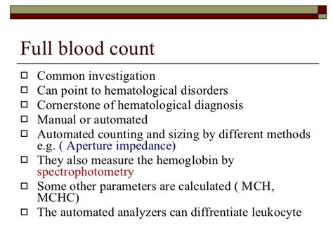 Hematology 1 The Blood And Bone Marrow Abnormal Blood Count Anemi