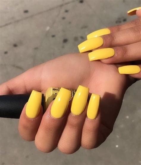 Updated 55 Sunny Yellow Acrylic Nail Designs August 2020