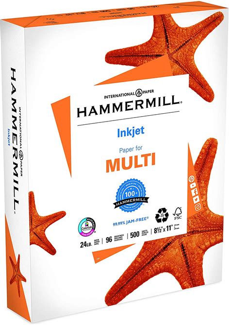 Hammermill Paper Premium Inkjet Multipurpose Paper 85 X 11 Paper