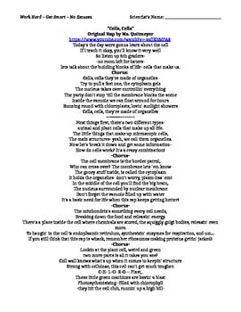 Plant cells have one large vacuole. Cells Cells Rap Lyrics and Analyses Questions by Bringing ...