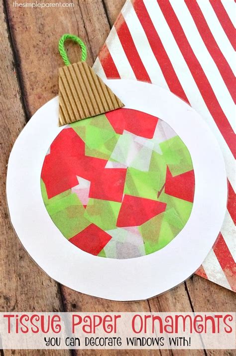 Help The Kids Make Tissue Paper Ornaments That Double As Suncatchers