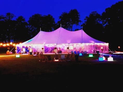 By Night ️ By Day The Aurora Sailcloth Marquee Transforms At Night