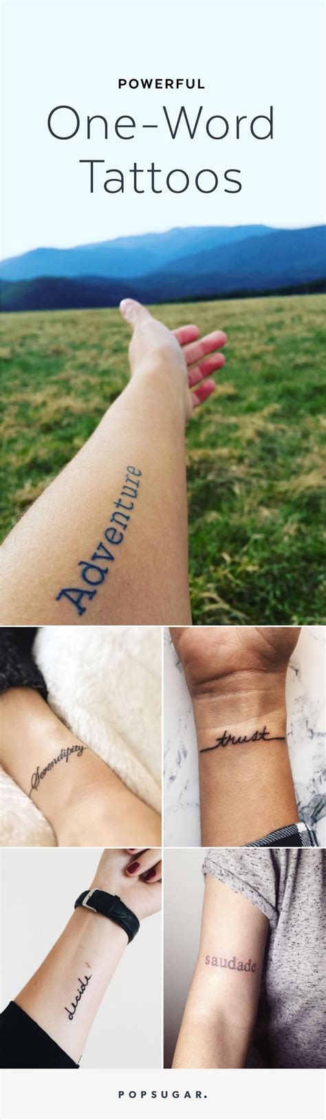 Word Tattoos That Prove The Power Of Simplicity Word Tattoos One