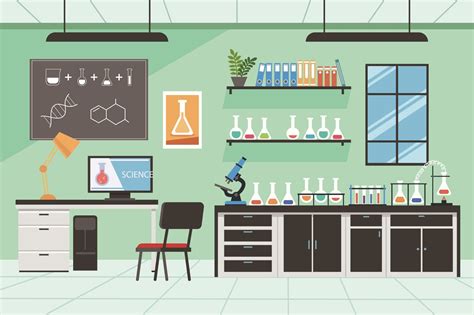 Buy Beleco Science Lab Backdrop 5x4ft Fabric Cartoon Chemistry Lab