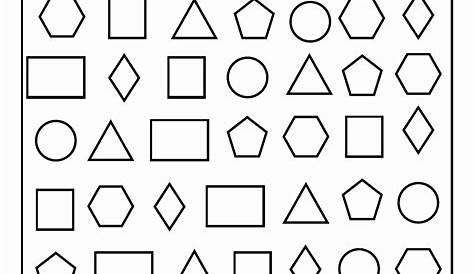 identify shapes worksheet