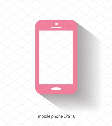 Smartphone Icon Pink Color ~ Icons ~ Creative Market