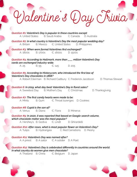 Valentine Trivia Questions And Answers 2023 Get Valentines Day 2023