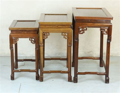 Chinese Nest Of Three Rosewood Tables Antiques Atlas