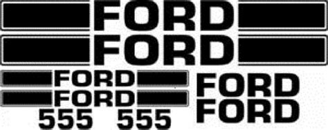 555 Ford Tractor Hood Decal Kit High Quality Long Lasting Vinyl Decals