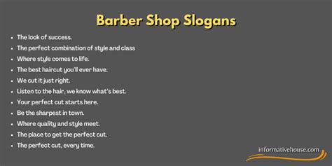 150 The Most Catchy And Funny Barber Shop Slogans And Taglines