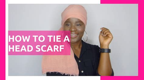 how to tie a head scarf bald babe youtube