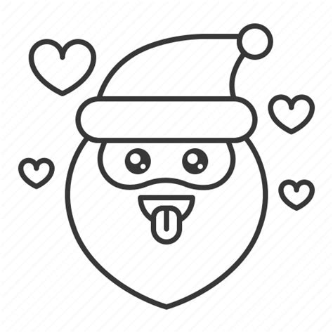 Avartar Emoji Santa Santa Claus Tongue Out Icon Download On
