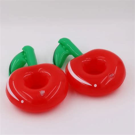 5 Piecesset Mini Cherry Drink Cup Holder Inflatable Swimming Pool
