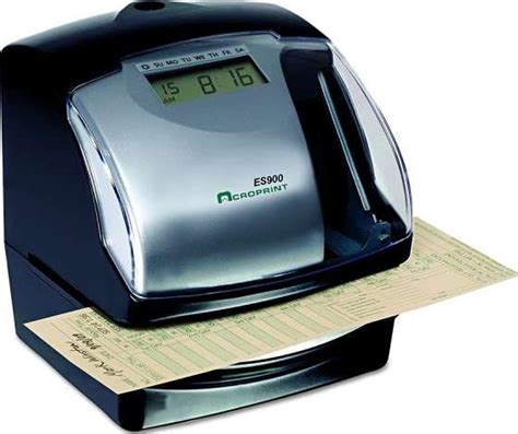 Acroprint Es900 Automatic Time Recorder Electronic Payroll Recorder