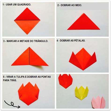 Origami 6 Tulipa Flor