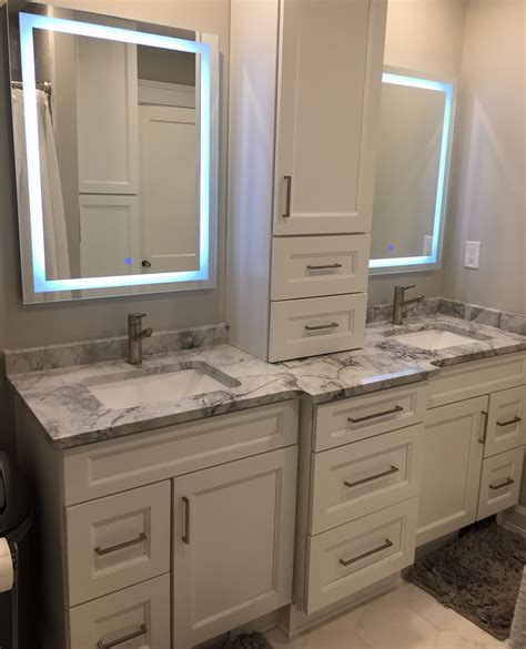 Sneak Peak Of Our Latest Lakewood Bathroom Remodel This Is A Custom Doubl Kitchen