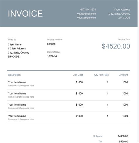 Garage repair invoices template invoice template. Self-Employed Invoice Template | Free Download | Send in ...