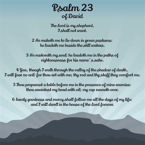 He aleadeth me beside the still. 7 Best 23 Psalms Prayer Printable - printablee.com