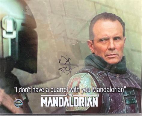 Michael Bein Star Wars The Mandalorian Signed Loose 8x10 With Legends