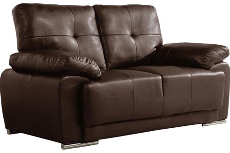 2 seater sofa are the heartbeat of your interior. Sienna Leather Sofa Brown Contemporary 2 Seater Sofa ...