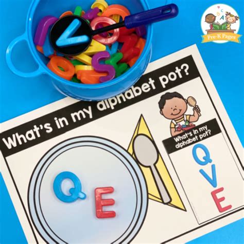 Alphabet Soup Early Literacy Activity Pre K Pages