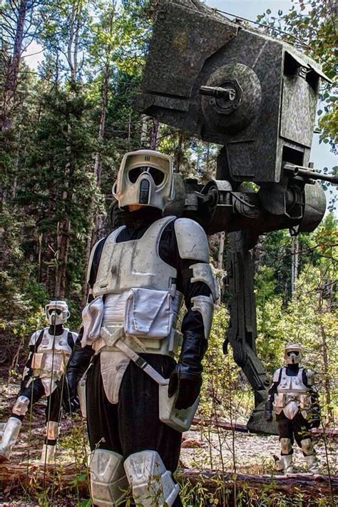 Scout Troopers On A Patrol In An Endor Forest Star Wars Pictures