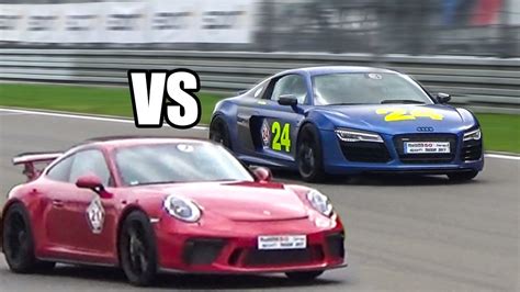 Porsche 911 GT3 VS Audi R8 V10 vs McLaren 12C - DRAG RACE ...