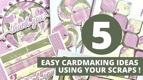 5 Easy Ways Use Your Paper Scraps To Make Beautiful Cards Youtube