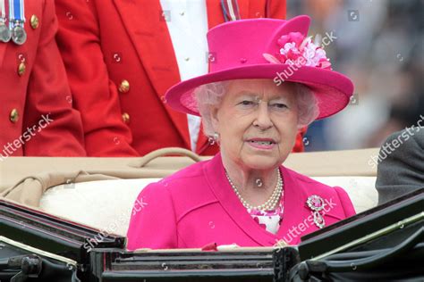 Royal Ascot Royal Procession Arrives Queen Editorial Stock Photo