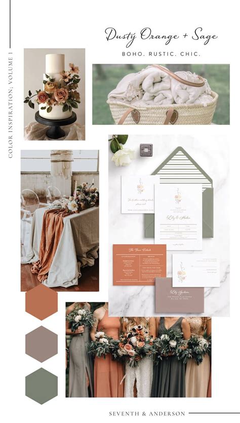 Five Perfect Fall Wedding Color Palettes Seventh And Anderson In 2022