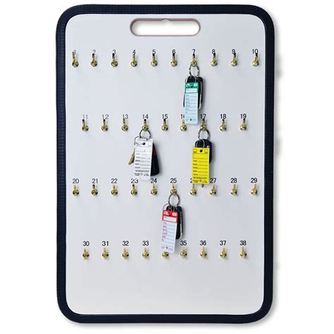 38 Hook Portable Key Storage Board Automotive Key Control Boards