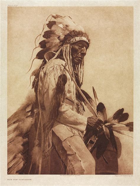 The Old Cheyenne Painting By Edward Sheriff Curtis Pixels