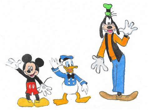 Mickey Mouse Donald Duck And Goofy By Brazilianferalcat On Deviantart