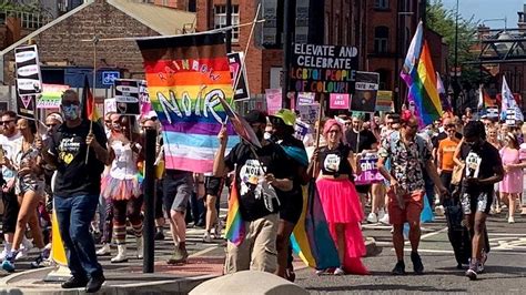 manchester pride protest held over festival management fafaa fm