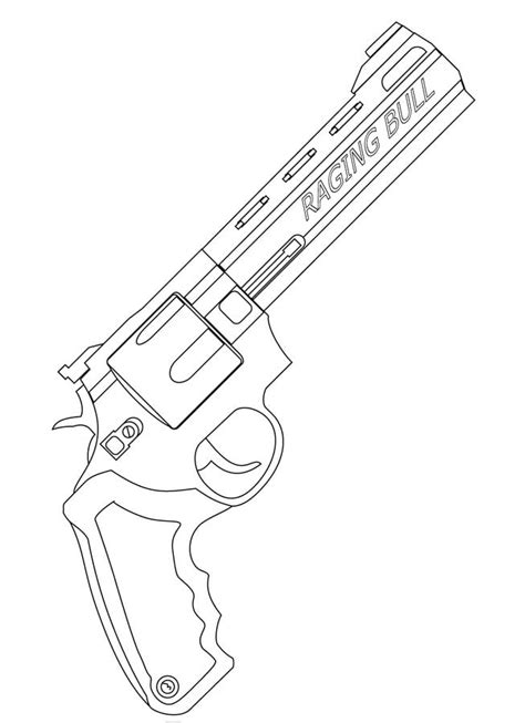 Pistola Pistole Kolorowanki Geweer Pistolet Dibujo Nerf Pistolen