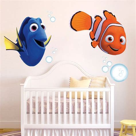 Finding Nemo Nemo And Dory With Bubbles Decal Baby Nursery Closet