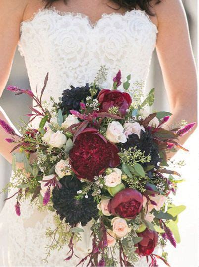 Burgundy and Navy | Navy wedding flowers, October wedding flowers