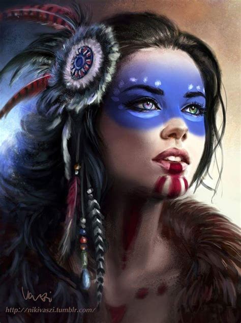 Pin By Tina Enos On Art Native American Girls American Indian Art Tribal Makeup