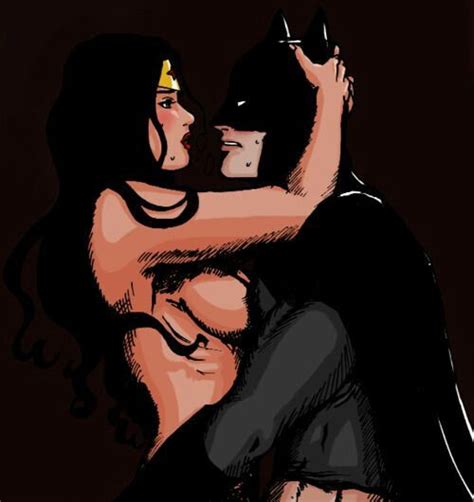 Naked Wonder Woman Embraces Batman Wonder Woman And Batman