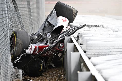 Zhou Guanyu Crash F1 Star Says Halo Saved Me After Terrifying 160mph Flip At British Grand