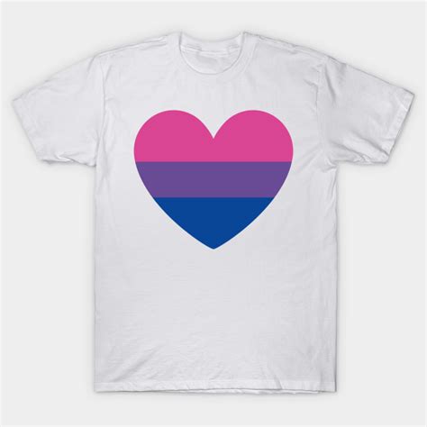 Bisexual Pride Heart Bisexual T Shirt TeePublic