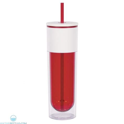 Quench Bottles With Lid And Straw 16 Oz Red Quench