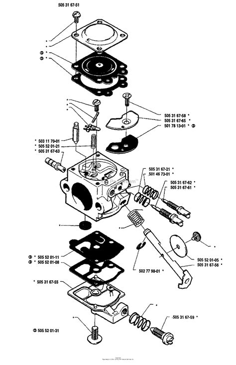 Carburetor Parts Diagram Heat Exchanger Spare Parts