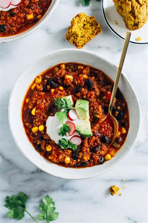 The cake was only mildly chocolatey and had a strange, spongy quality to it. Best-Ever Quinoa Chili - Making Thyme for Health