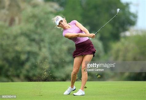 Paige Spiranac Of The United States In Action During Her Practice